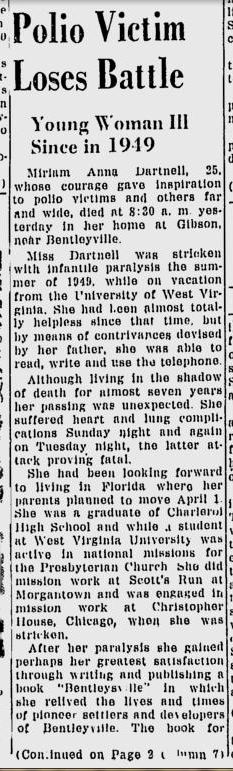 Miriam Anna Darnell obit